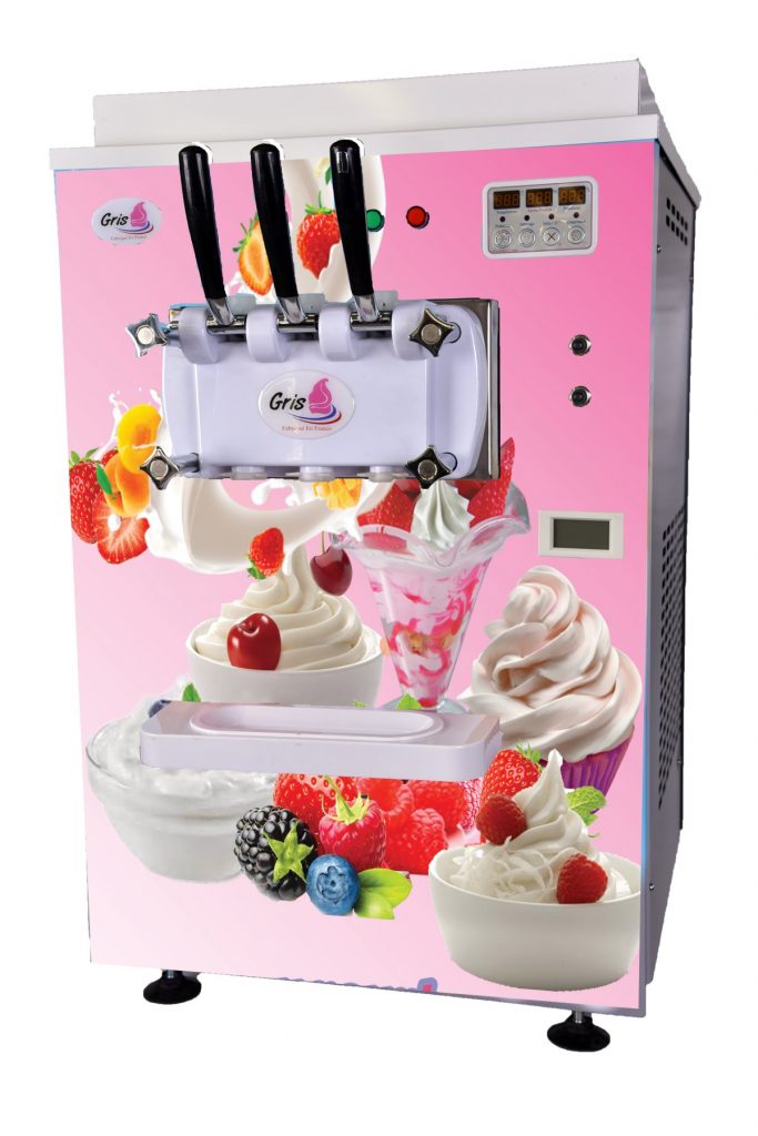 on voit la machine à yaourt glacé de comptoir