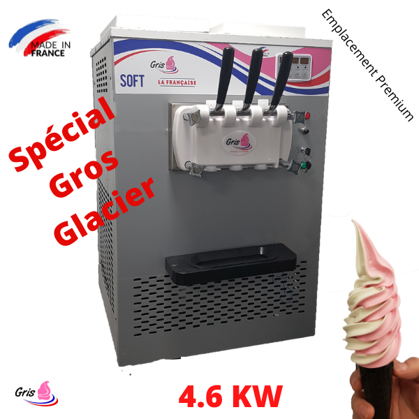 Machine à glace soft et frozen yogurt professionnel par gravité